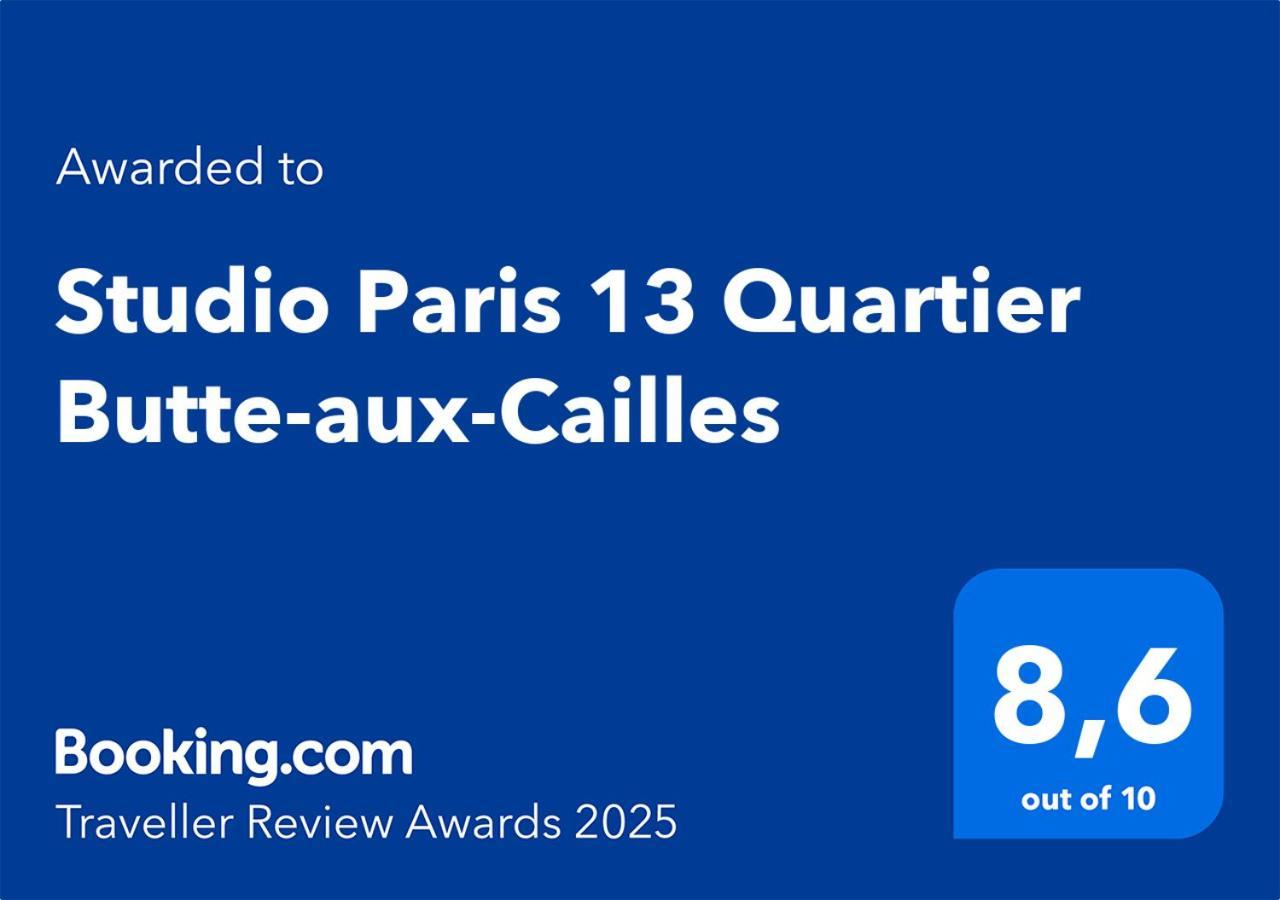 Studio Paris 13 Quartier Butte-Aux-Cailles Exterior foto